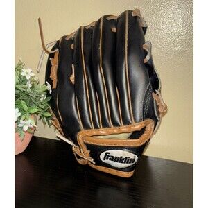 Franklin Fielding Glove 8 1/2" Black Thrower Youth Baseball Glove 22705-Preown